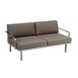 Sylt Alu Modul 150 x 84 cm Sofa - 08 - grau metallic D09 - chalk