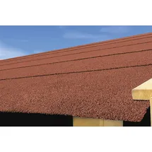 Karibu Dachbahn 0,5 m Breite 2,5 qm Rot