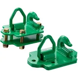 Vevor 2x 9,52mm Traktor-Eimerhaken Güteklasse 70, Greifhaken Stahl 5443,1kg, RV,