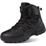 IYVW AS33 705 Herren Militärstiefel Armee Combat Tactical Boots Arbeitsstiefel Wanderschuhe Trekkingschuhe Outdoor Einsatzstiefel A-CQB Schwarz 45EU - 45 EU
