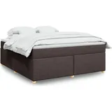 vidaXL Boxspringbett 180 x 200 cm Dunkelbraun