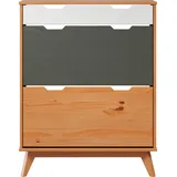 INTER-FURN Schuhschrank Scandik kleiner Schuhschrank mit 2 Klappen