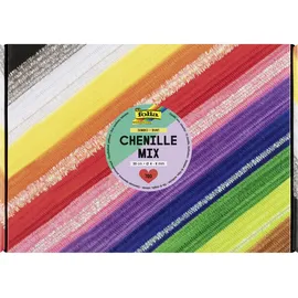 Folia Chenille Mix Jumbo Pfeifenputzer 700 Stück 30 cm Ø 4-8 mm mehrfarbig