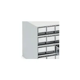 TRESTON Kleinteilemagazin Kunststoff 40 x 39,5 x 40 cm transparent