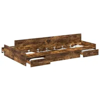 vidaXL Moderner Bettrahmen 120 x 200 cm Braun