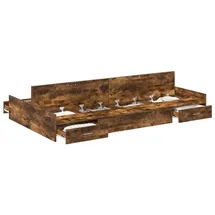 vidaXL Moderner Bettrahmen 120 x 200 cm Braun