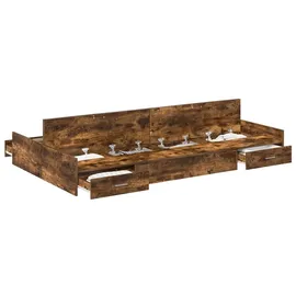 vidaXL Moderner Bettrahmen 120 x 200 cm Braun