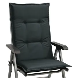 Beautissu Hochlehner Auflage 120 x 50 x 6 cm grau 6 St.