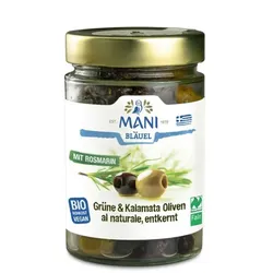 Mani Grüne & Kalamata Oliven mit Rosmarin bio