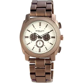Excellanc Herrenuhr mit Metallarmband - Kupfer