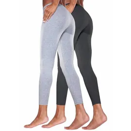 VIVANCE ACTIVE Leggings Damen hellgrau, schwarz Gr.48/50