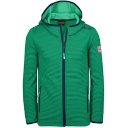 Kinder Fleecejacke Sogndal Pfeffergrün/Marineblau Gr. 104 - 4 Jahre