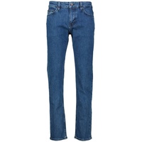 Boss Slim Fit Jeans mit Label-Applikation Modell 'Delaware', Blau, 38/32