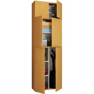 VCM Mehrzweckschrank Lona XXL ca.70x223x39cm Buchefarben