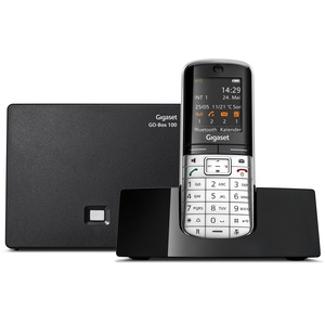 Gigaset SL400A GO Telefon - Schnurlostelefon / Mobilteil - mit Farbdisplay - Anrufbeantworter - Freisprechen - Design Telefon / Schnurloses Telefon - VOIP - IP-Telefon - schwarz