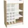 VCM Mid.you Weinschrank Maße ca. H. 100 x B. 70 x T. 38 cm Küchenregal Regal Weinregal - Esilo