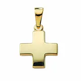 Kettenanhänger ADELIA ́S "Kreuzanhänger 333 Gold ( 8K )", gold, Schmuckanhänger, Damen, Gold, Kettenanhänger, Goldanhänger Kreuz