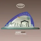 Weigla Lichterbogen LED Christi Geburt, moderner Schwibbogen aus Holz & Acrylglas (1-tlg), Erzgebirge garantiert, Weihnachtsdeko Innen, Weihnachtsbeleuchtung