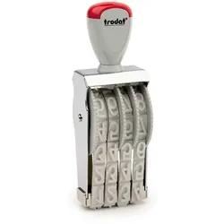 WEDO Stempel Zahlen 7mm 4-stellig Packung mit 5 Stück