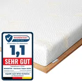 Newentor Newentor® Matratzen Topper 100x200cm H2 H3, Matratzentopper 100x200 Schlafsofa Bett Gelschaum, Mattress Topper 100x200 Boxspringbett Gel Bezug Kaltschaum 7CM Höhe