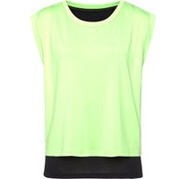 LASCANA ACTIVE 2-in-1-Shirt »-Sportshirt«, im doppellagigen Look grün