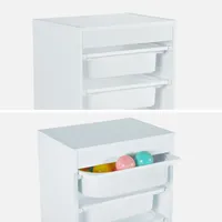 Sweeek 2er Set Kindermöbel mit 4 Aufbewahrungsboxen, 41,5 x