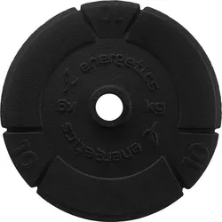 ENERGETICS Hantelscheiben Gusseisen 1 x 10 kg, 1 x, Schwarz, 1X20