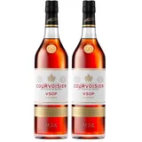 Courvoisier VSOP Cognac – Französischer ausgzeichneter Premium Cognac aus Maison Courvoisier, floraler Stil, Geschenkverpackung, 40% Vol., 1×0,7 l (Packung mit 2)