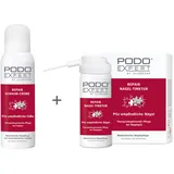 Podoexpert SET: Repair Schaum-Creme Pilz-empfindliche Füße 125ml + Fuß-/Nagelpilz Nagel Tinktur 50ml