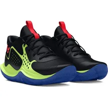 Under Armour Jet '23 Basketballschuhe Kinder 005 black/morph green/beta 38.5