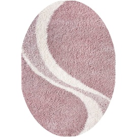 My Home Hochflor-Teppich »Fantasy«, oval, rosa