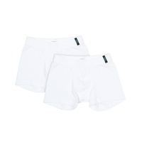SCHIESSER - Boxer-Shorts UNICO BASIC BOY 2er-Pack in weiß, Gr.92
