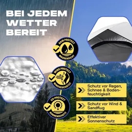 Lumaland Wurfzelt 4 Personen Weiß