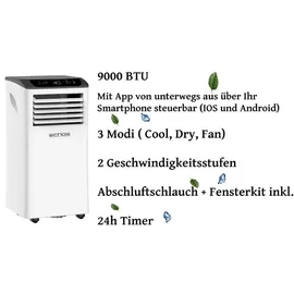 Echos Klimaanlage mit WiFi 9000 BTU mobil