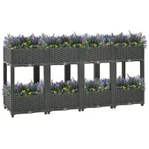 vidaXL Hochbeet Polypropylen 160 x 40 x 71 cm