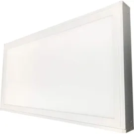Energmix LED Deckenleuchte 24 Watt eckig Aluminium