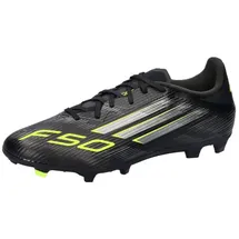 adidas F50 LEAGUE FG/MG - Core Black/Iron Met./Lemon / 48 2⁄3