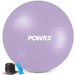 Gymnastikball Inkl. Ballpumpe Und Workout I Sitzball Pilates Yoga Ball Antiburst 75 CM