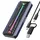 Inateck RGB M.2 NVMe SATA SSD Gehäuse 10 Gbps, USB 3.2 Gen 2 Gehäuse unterstützt UASP Trim für NVME/SATA SSDs 2230/2242/2260/2280(M Key/B+M Key), werkzeuglose Installation (bis zu 4TB), FE2024