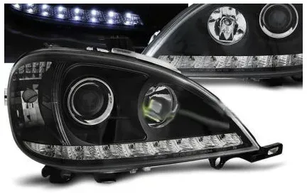 Kristallscheinwerfer für Mercedes ML W163 (1998–2001) – Schwarz