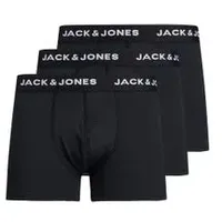 JACK & JONES JACBASE Microfiber Trunks schwarz/weiß S 3er Pack