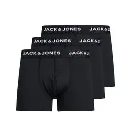 JACK & JONES JACBASE Microfiber Trunks schwarz/weiß S 3er Pack