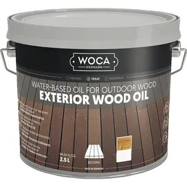 Woca Exterior Holzpflegeöl (grundbehandlung und Pflege) Schwarz 2,5 Liter