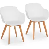 FROMM & STARCK Lehnstuhl Kunststoff weiß 2er Set