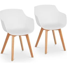 FROMM & STARCK Lehnstuhl Kunststoff weiß 2er Set