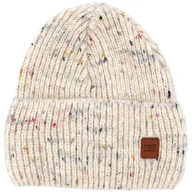 Maximo Kids-Beanie, Effektgarn Jerseyfutter, breiter Umschlag Made in Germany - 55