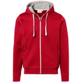 HAKRO® Kapuzen-Jacke Bonded 455 Rot Gr. M
