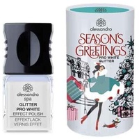 alessandro Seasons Greetings Pro White Lack "Glitter" Effekt Lack 5 ml NEU/OVP