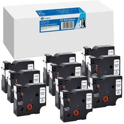 10x G&G Schriftband 19mm x 7m sw komp m. Dymo D1/ 45803/ S0720830
