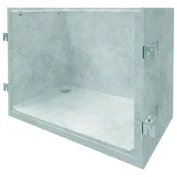 ACO Betonlichtschacht für druckwasserdichte Montage an Kellerwand, 2200 mm, 1800 mm,500 mm